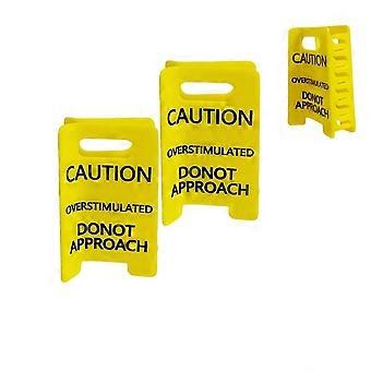 Funny Hair Claw Clip with Caution Sign for Thick Hair, Wide Jaw Grip, Secure Hold All Day