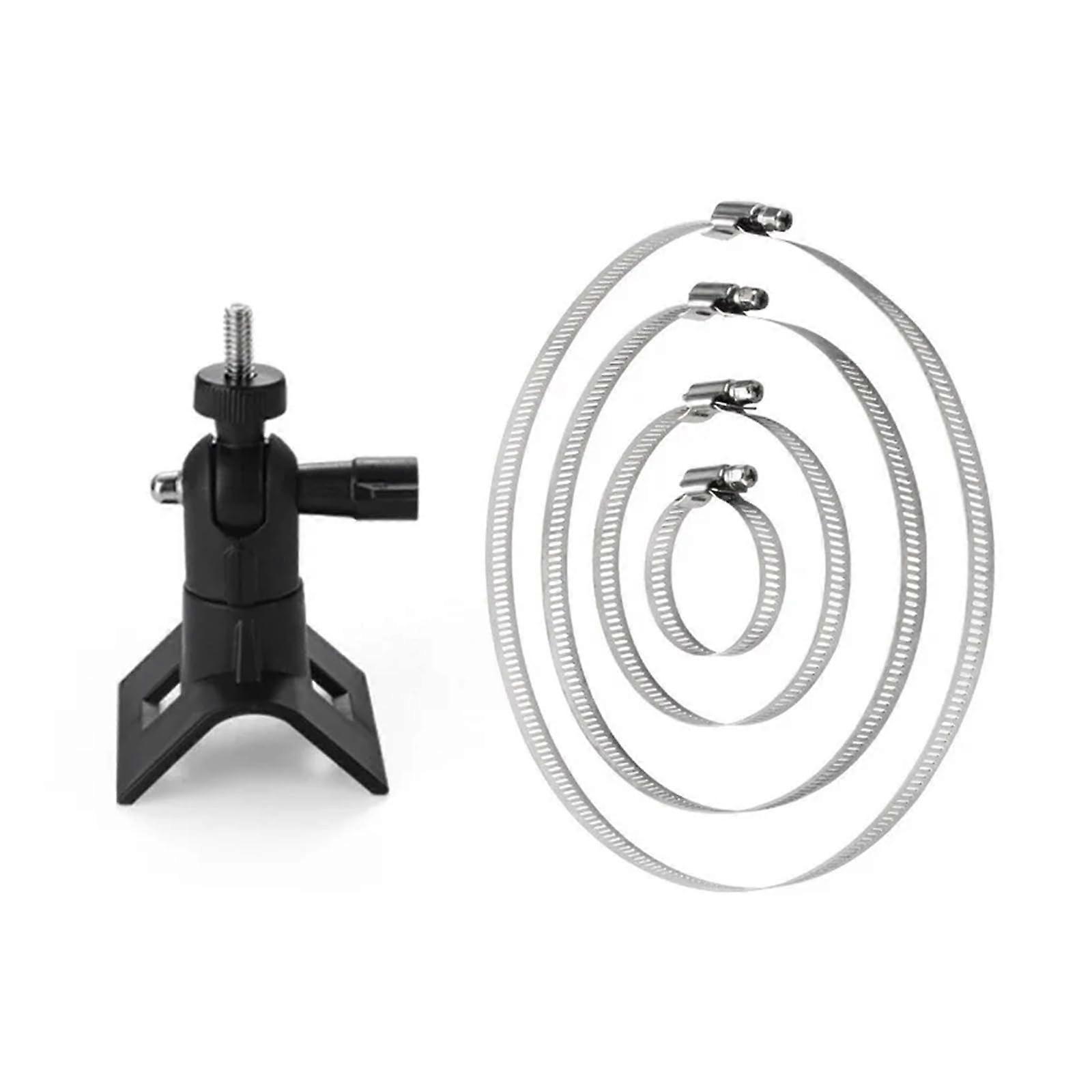 Camera Mount Bracket with Quick Release and OneKey Lock, Adjustable Pole Holder Compatible with Ring and EufyCam Black