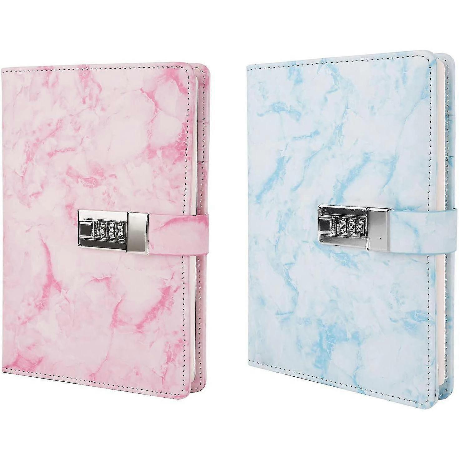 Marble Diary For Teenagers With Locks