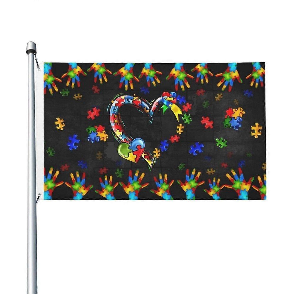 Autismebevissthetsflagg IS0756