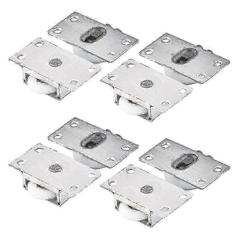 Wardrobe roller wheels for sliding doors - 4 pack cabinet rollers