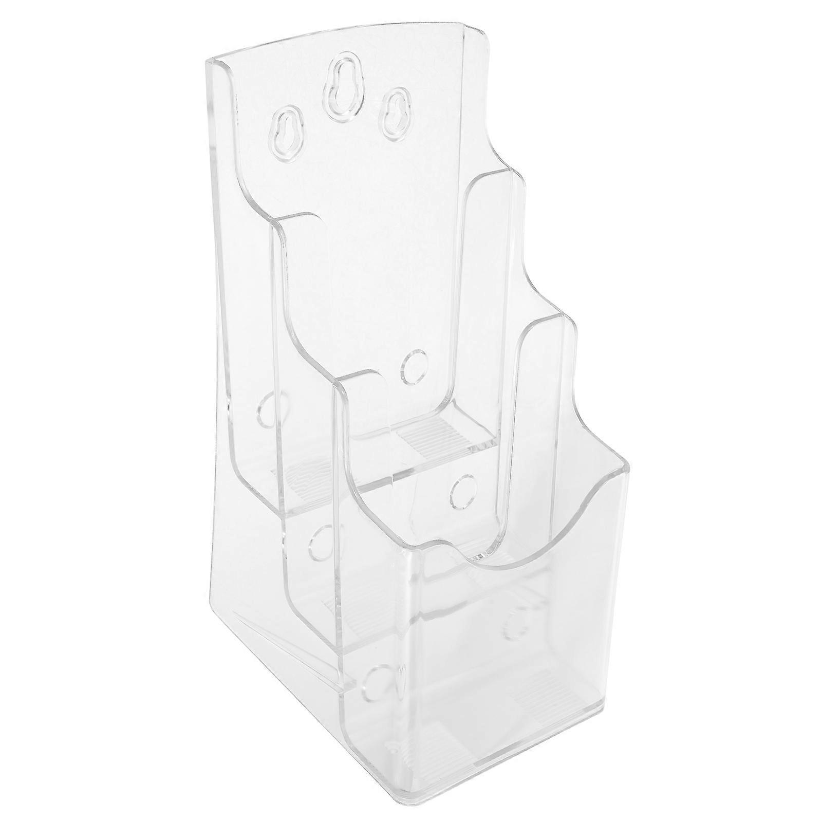 Display Box Transparent Acrylic Wall-Mounted File Holder for Storage