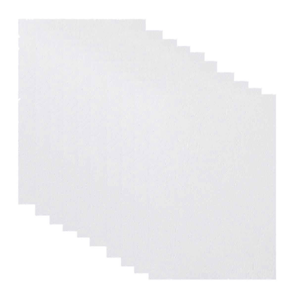Paper Binding Cover, A4 Leather Texture Binding Cover, White