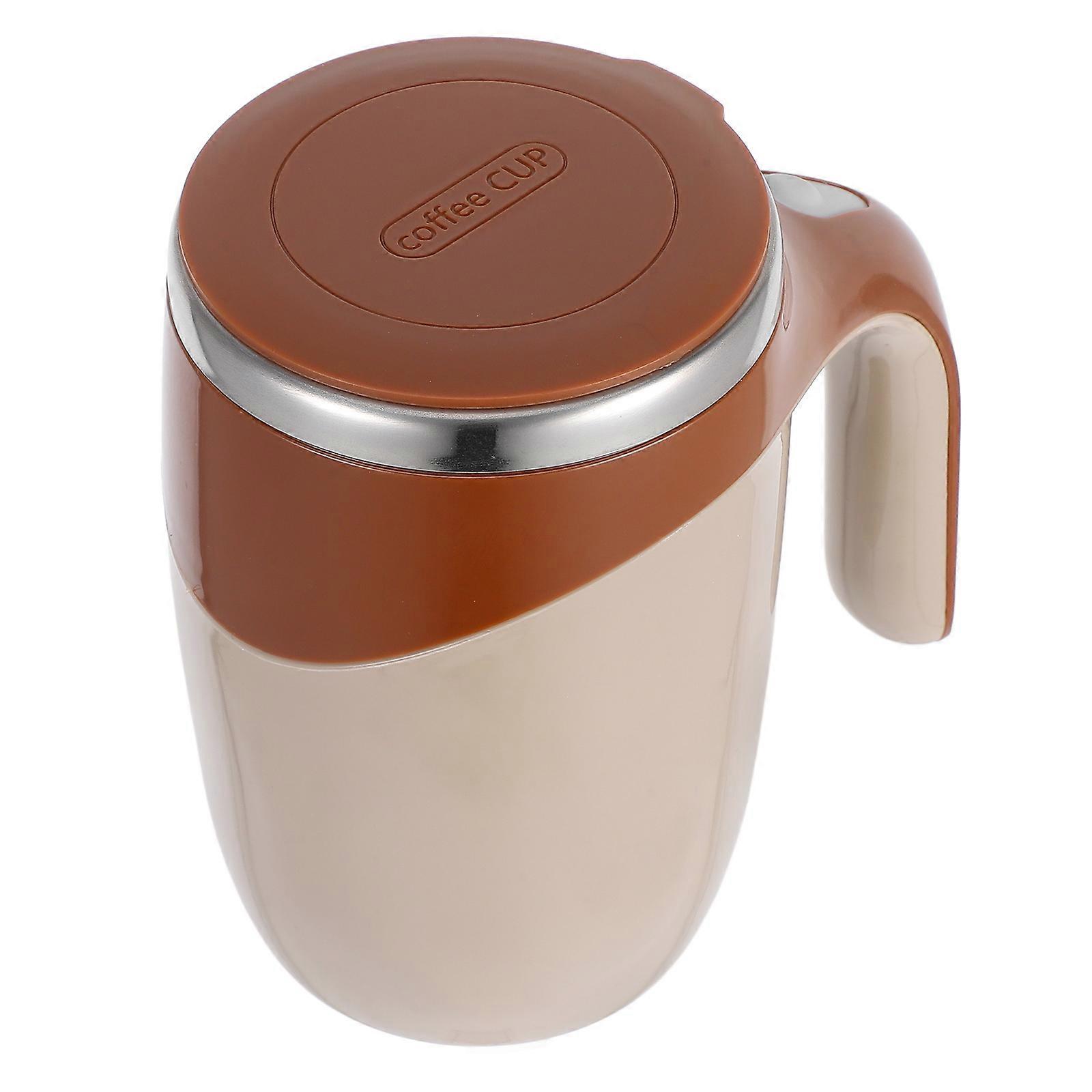 Automatic Stirring Coffee Cup with Lid for Effortless Beverage Mixing
