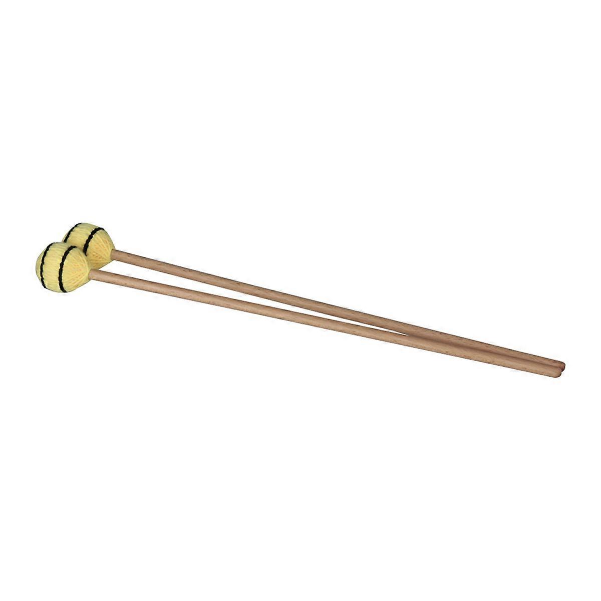 Marimba Mallets Yarn Mallets for Playing 1Pair with Medium Heads