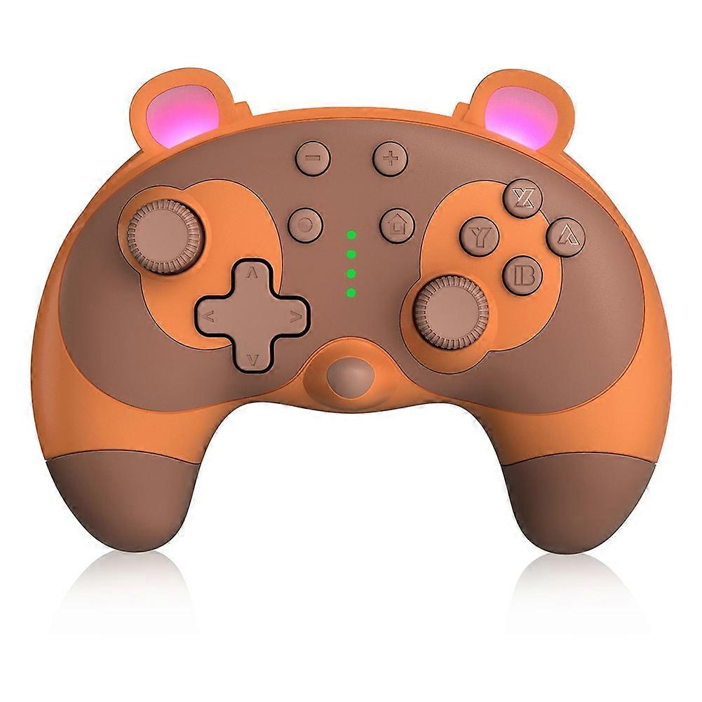 Dual-Operation Mode Gamepad with 6-Axis Gyro,Dual Vibration&Macro Programming,Large-Capacity Wireless Game Controller
