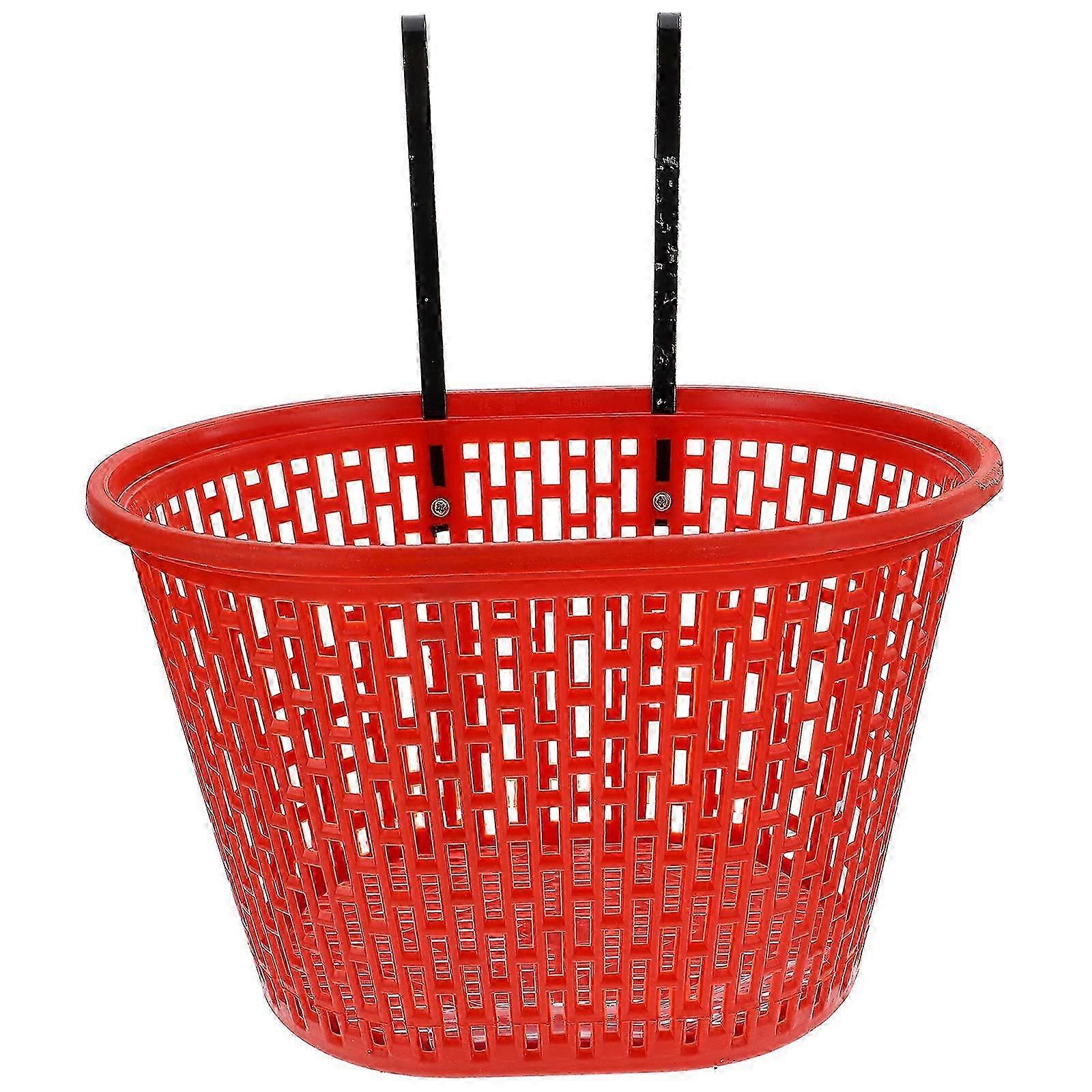 Multi-Function Riding Basket Bike Basket for Storage 1Set Durable Plastic