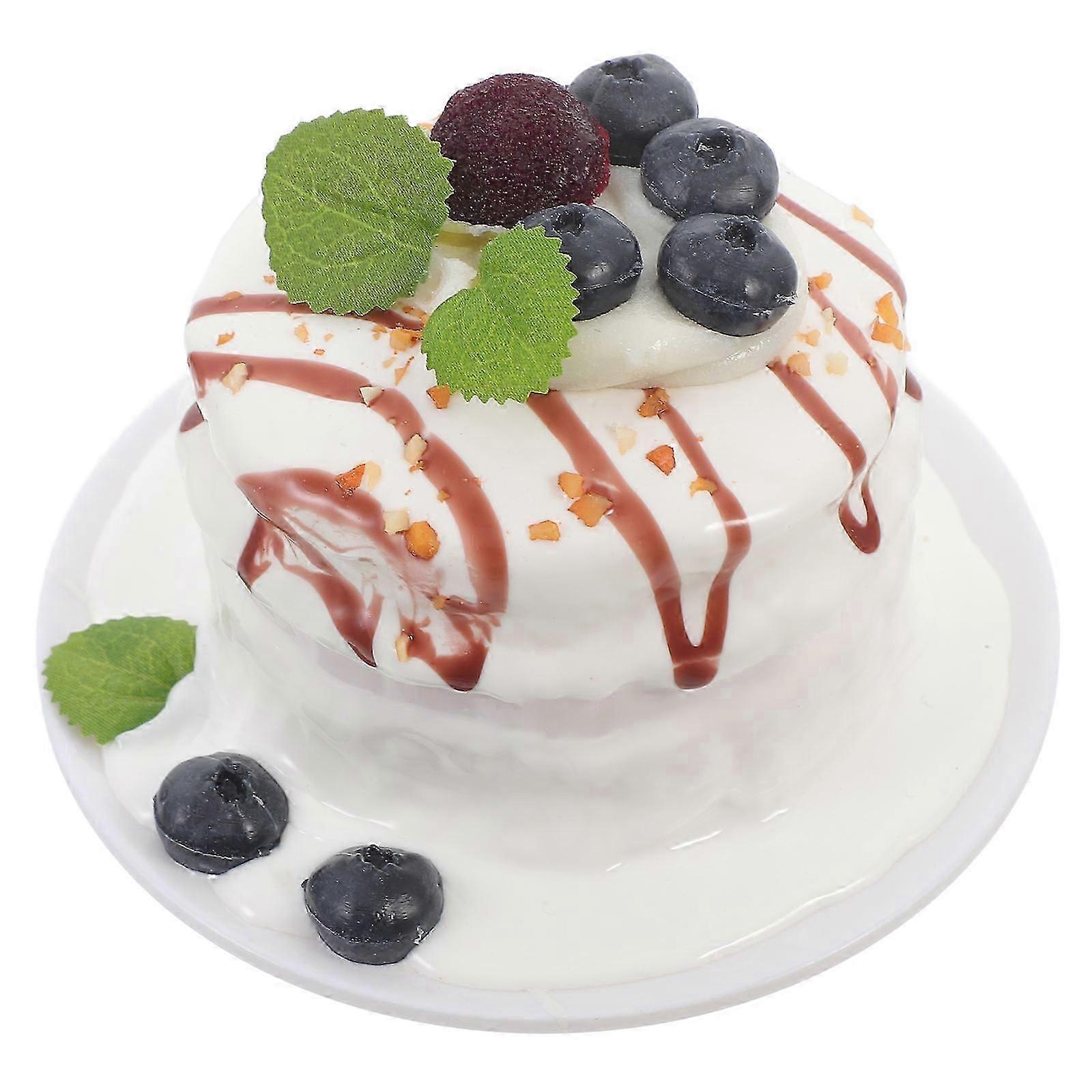 Egg Cake Model Simulation Cake Model for Decor Decorative Shop Display