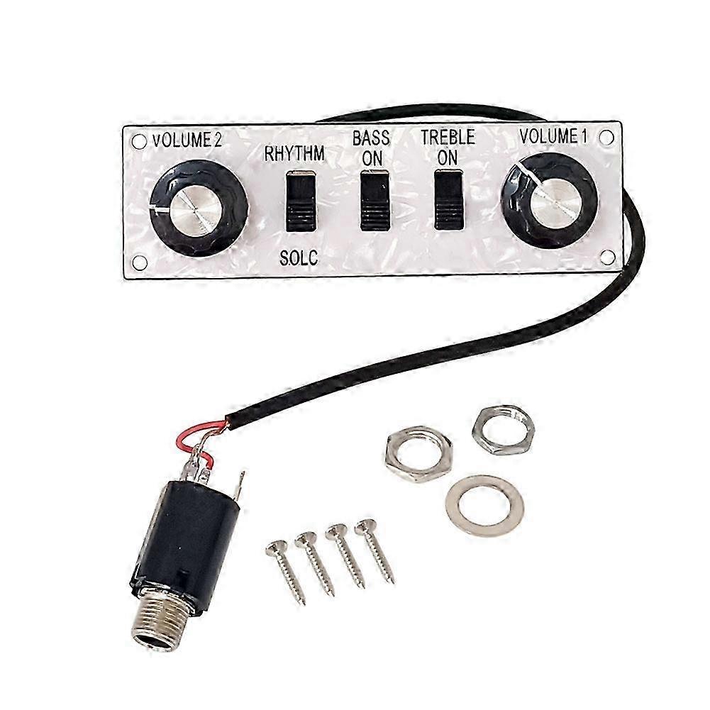 Wired Alloy Control Line Plate with Knobs Violin Bass Guitar