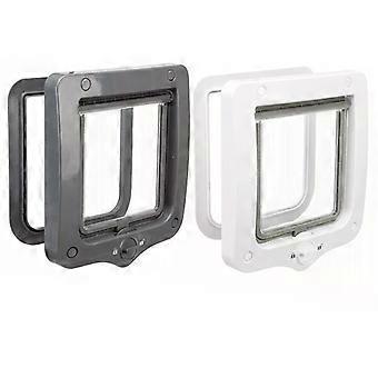 Cat Flap 2-Way Plastic Silent Dog Door - Protection Against Draughts NEW!