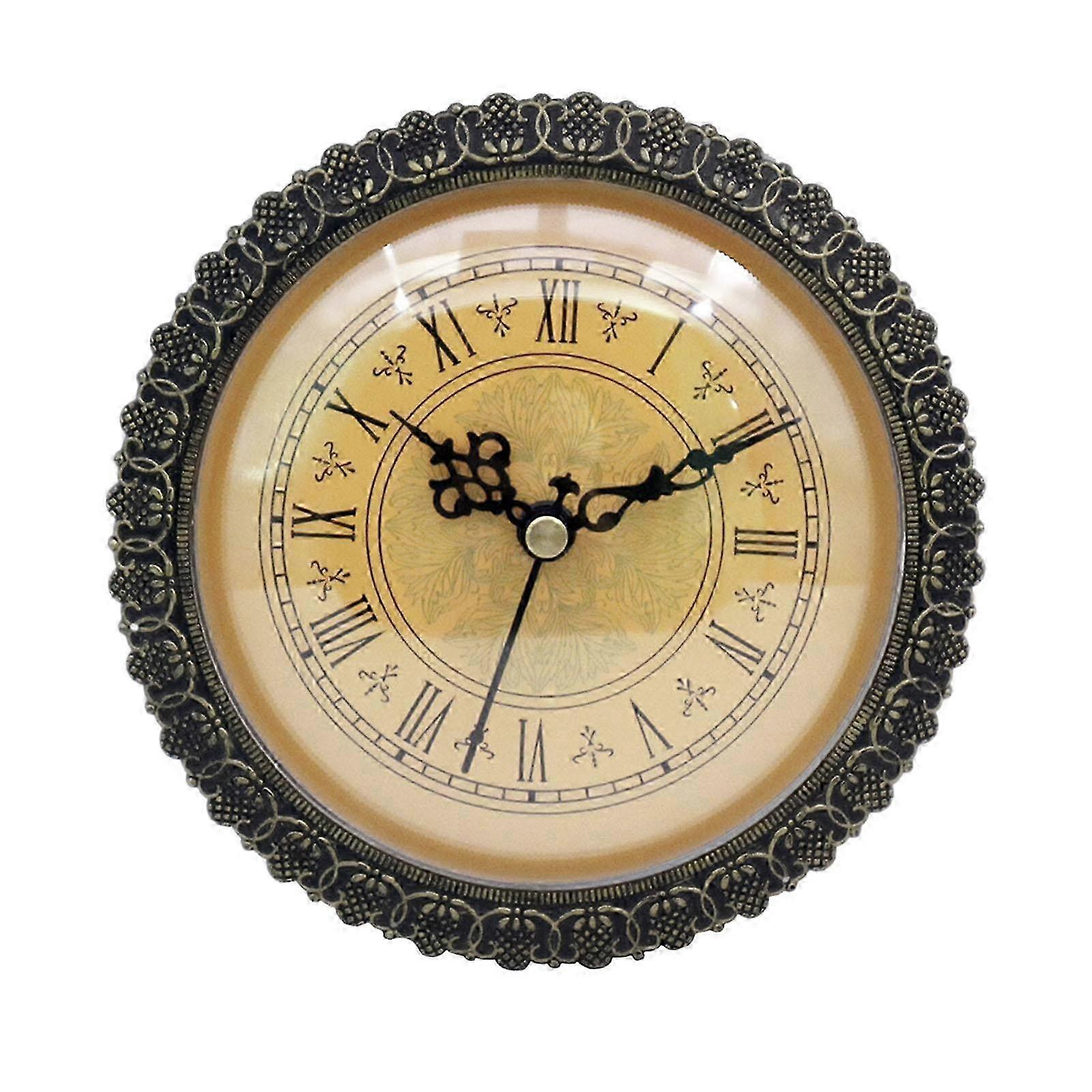 Large Clock Insert with Plastic Trim Quartz DIY Silent Movement compatible withHome