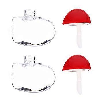 Lip Gloss Bottles Heart Shaped for Storage Use 20Pcs DIY Lip Balm Container Red