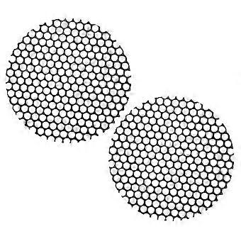 2 pezzi Copertura posteriore per asciugacapelli: cappuccio filtro a rete riutilizzabile per asciugacapelli per prevenire la polvere - Copertura posteriore a rete rotonda da 4,6 cm/1,8 pollici per asciugacapelli domestici e da salone