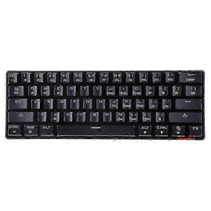 Black Dik61 Bluetooth-compatible Wired Wireless Mechanical Keyboard Mobile Phone
