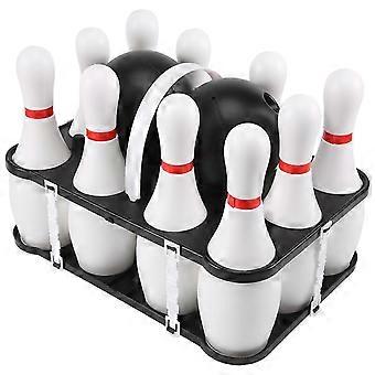 1 Set Bowlingset voor kinderen en volwassenen, 2 ballen, 10 pinnen voor gezinnen en kinderen