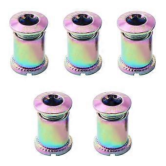 5pcs Bici Chainring Ruota Vite Manovella Singolo Disco Bullone Vite Accessori per bici