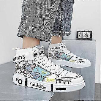 Tom und Jerry Unisex Sneakers Lovers Casual High-Top Turnschuhe Herren Sportschuhe 533