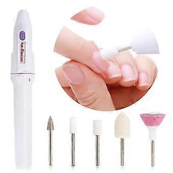 Potente levigatrice elettrica per unghie con 5 punte per una cura professionale di mani e piedi a casa - Sistema per manicure