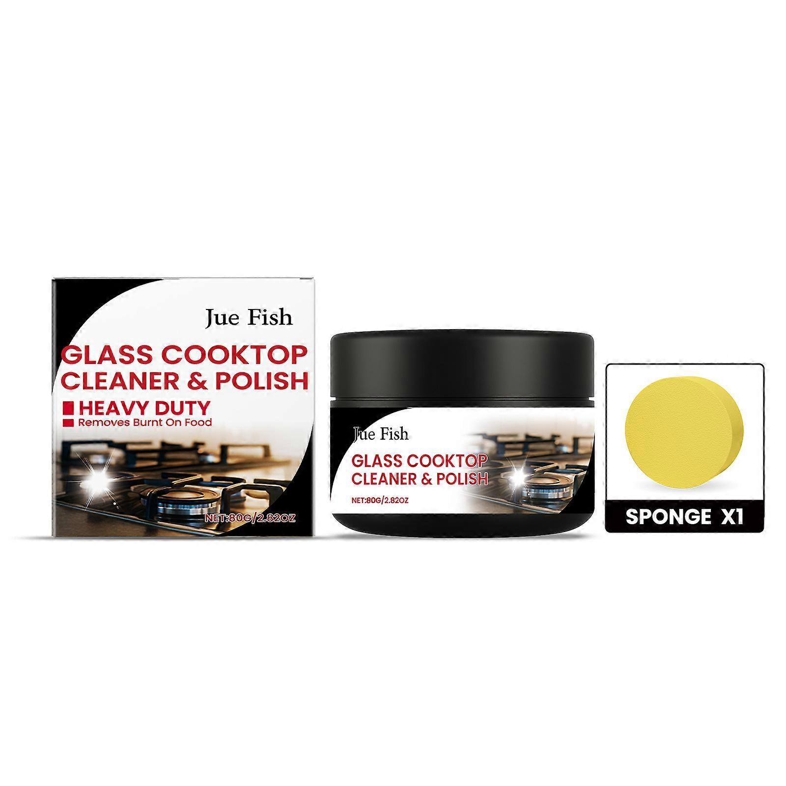 Heavy Duty Cooktop Cleaner Streak-Free Cooktop Polish Induction-Burners