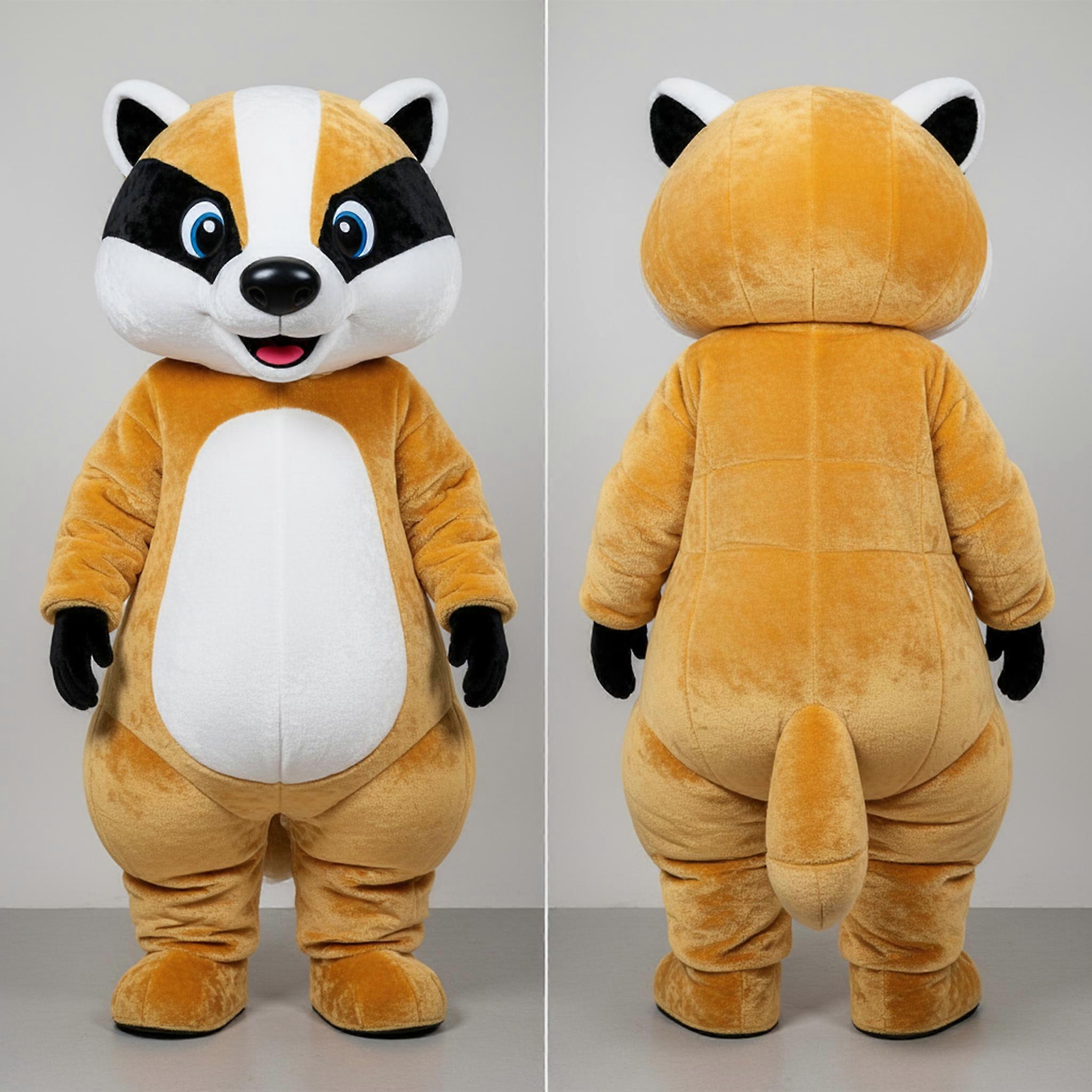 MASTICOT Golden Plush Badger Mascot