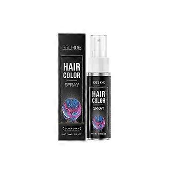 Temporary Hair Spray,2 Silver - Grey Portable Hair Sprays, Easy to Color, Moisturizing and Shining