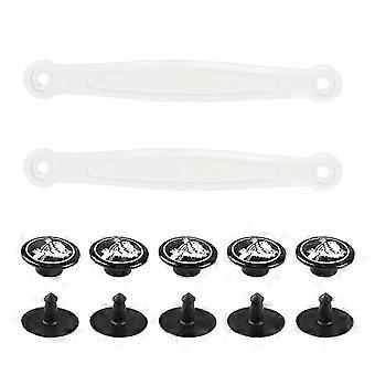 Clogs Heel Straps with Rivets Replacement Sandals Heel Straps PVC Clogs Straps For Beach Clogs Sandals Shoe Accessories COS