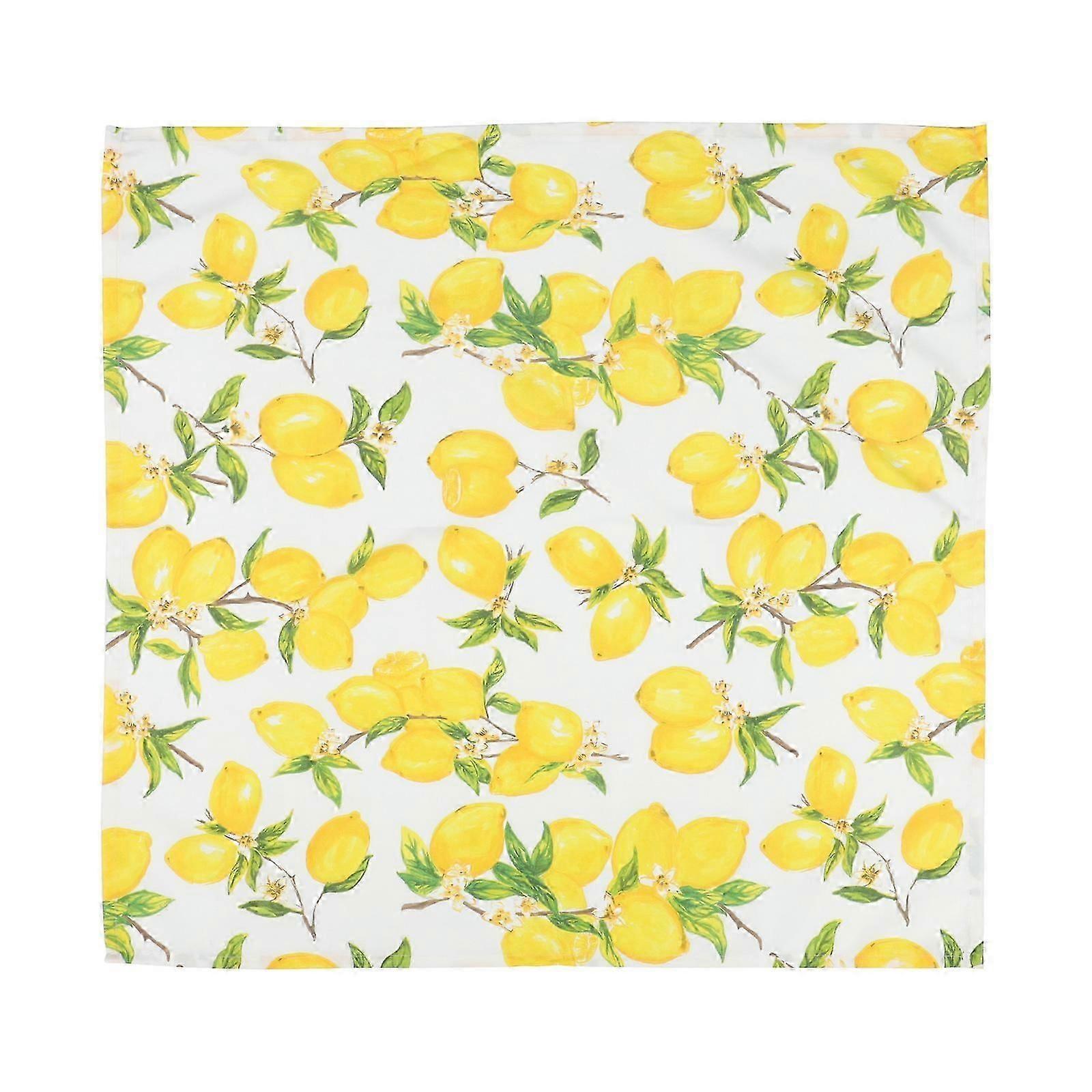 Lovely Lemon Pattern Tablecloth Creative Digital Printed Decorative Table Cloth