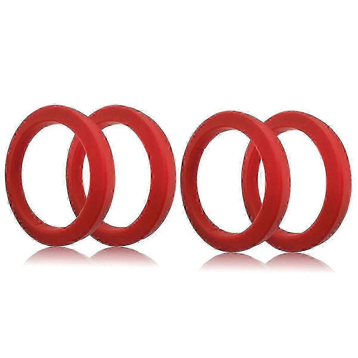 Expobar E61 Grouphead Gasket Replacement - 4pcs 8mm Red Silicone Rings