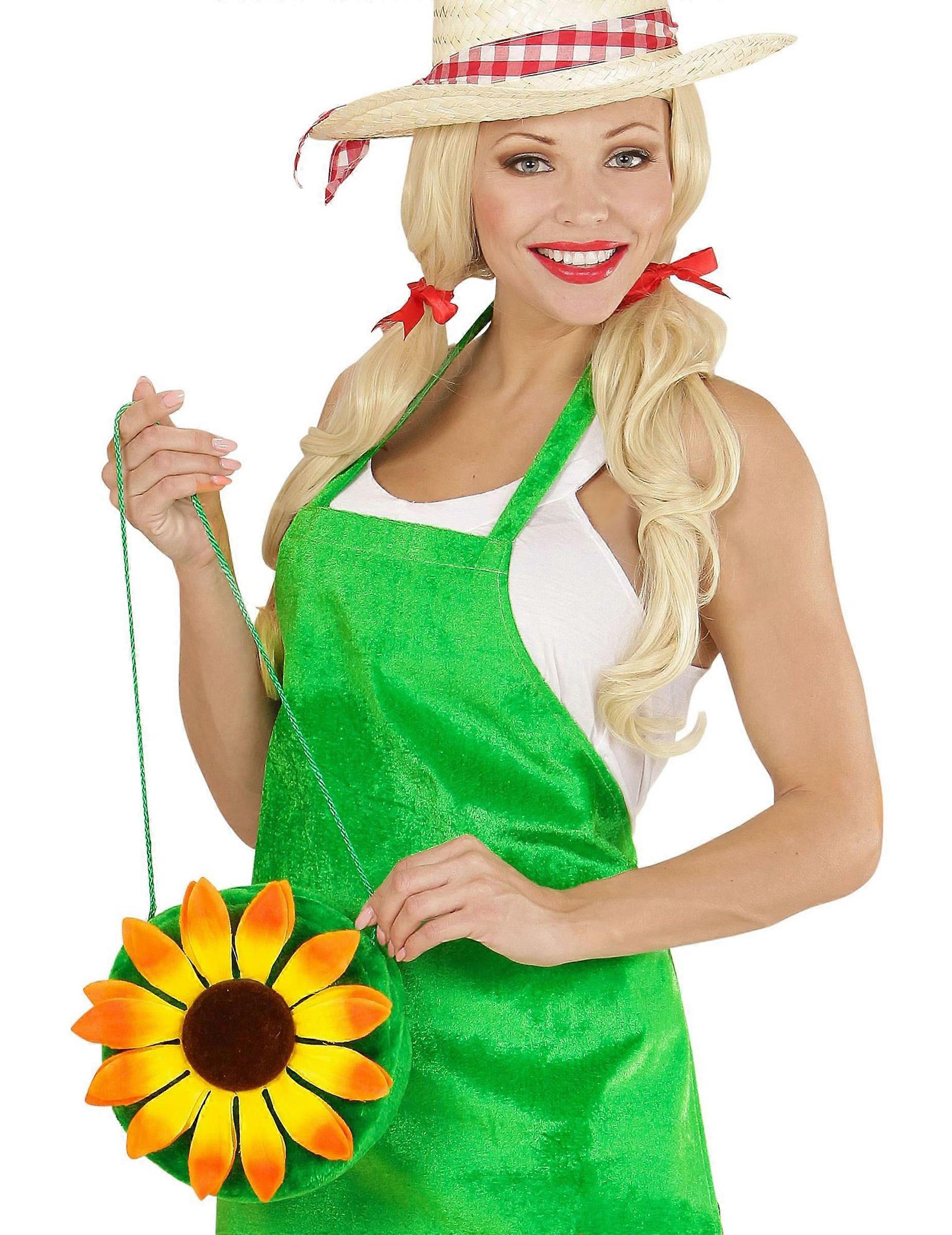 Sac hippie vert avec fleur