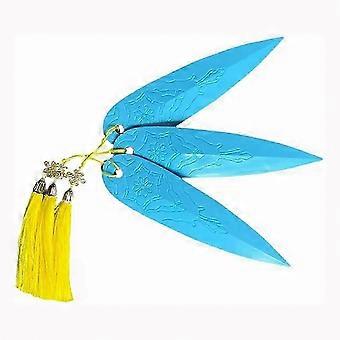 3 peças réplicas de acessórios de Zoey, adagas de cosplay shuriken, coleção de acessórios de dramatização de anime de fantasia