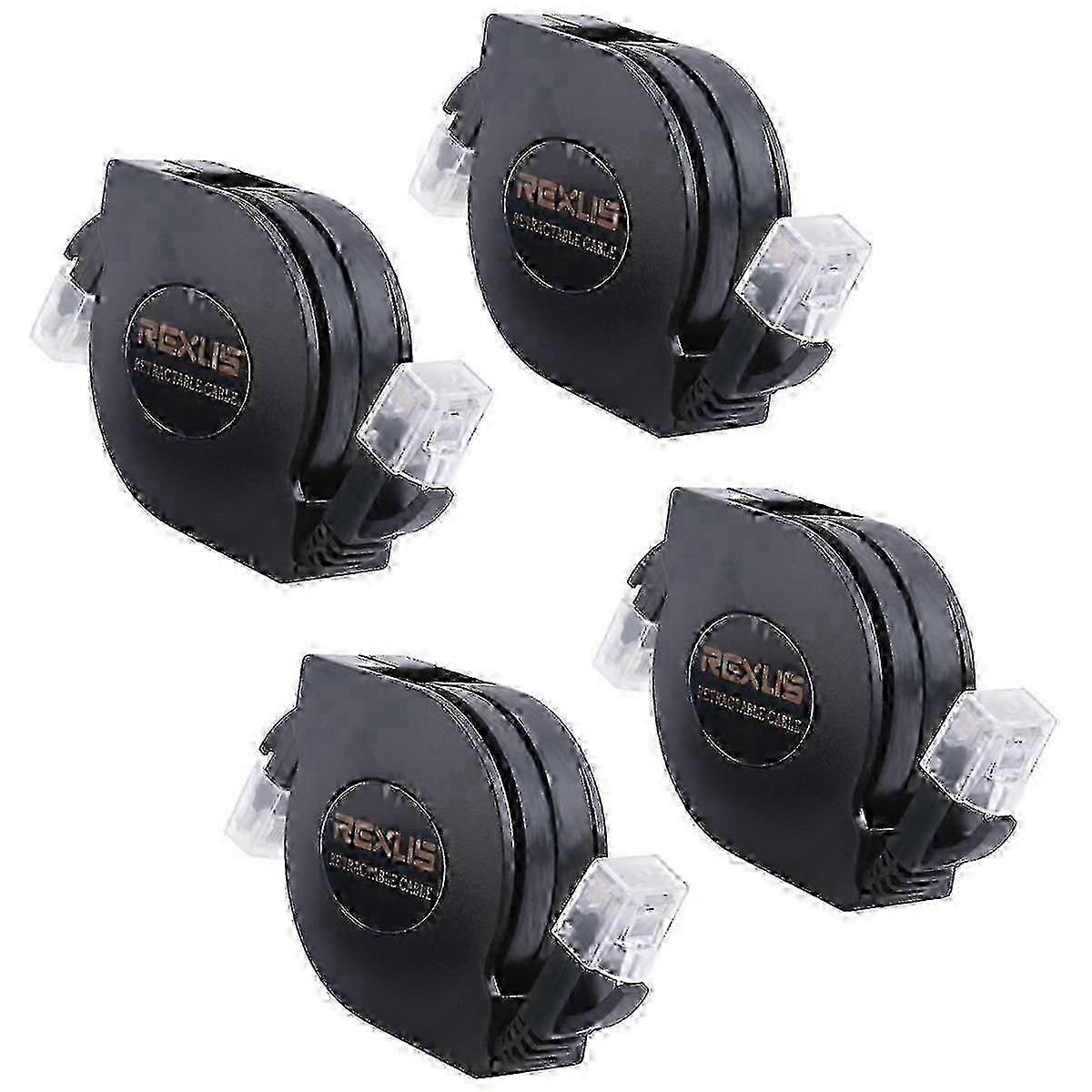 Retractable RJ45 Ethernet Patch Cable 2M 4 Pack Compatible with -6 Modem Router LAN