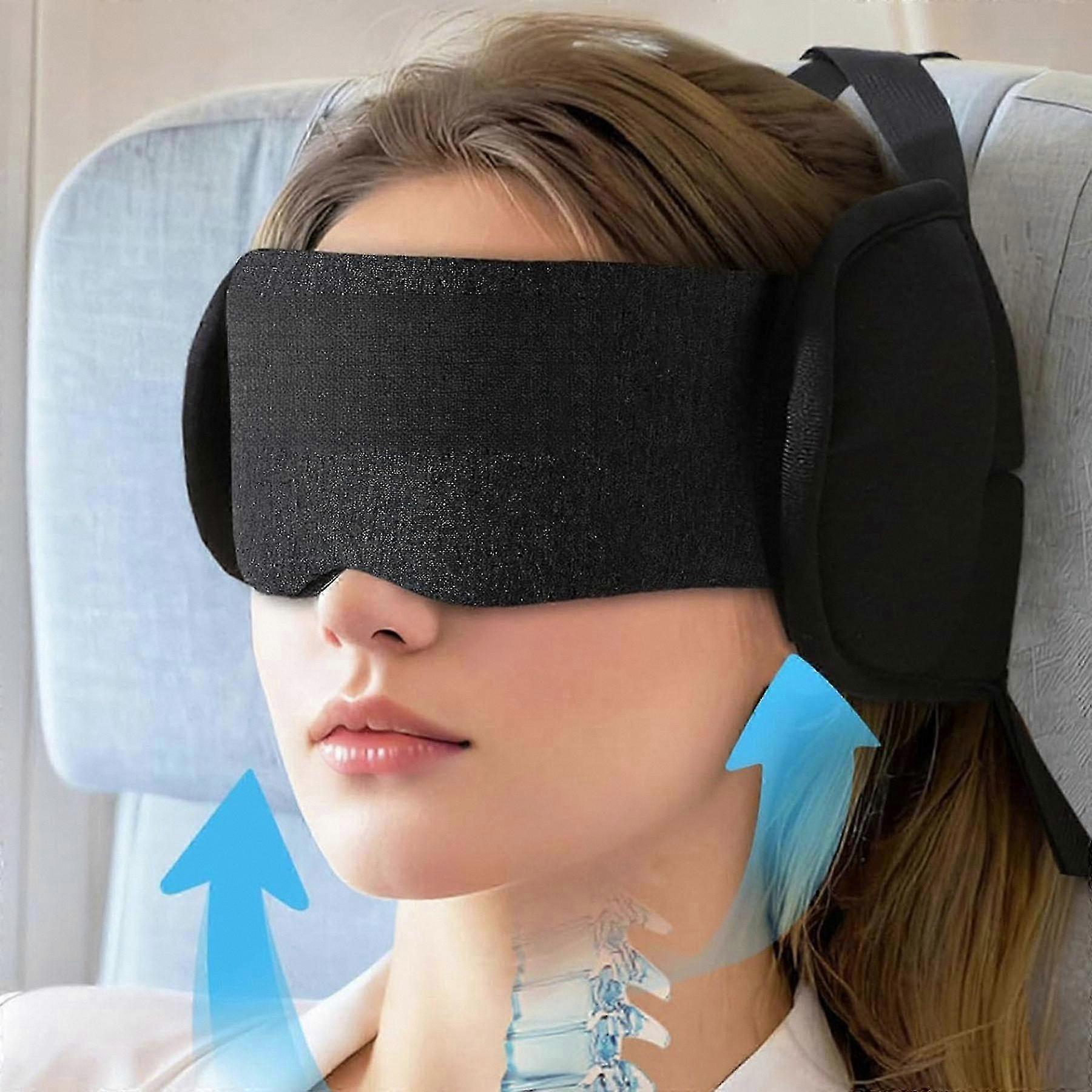 Compact Neck Support Pillow with Eye Mask