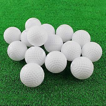 Golf Practice Balls, Hollow Plastic Golf Balls compatible with Indoor Training - Pack of 20 (White)