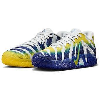 Nike Ja 3 Rebound Grip Low-Top-Basketballschuhe für Herren, Weiß/Blau/Gelb, HF2794-004