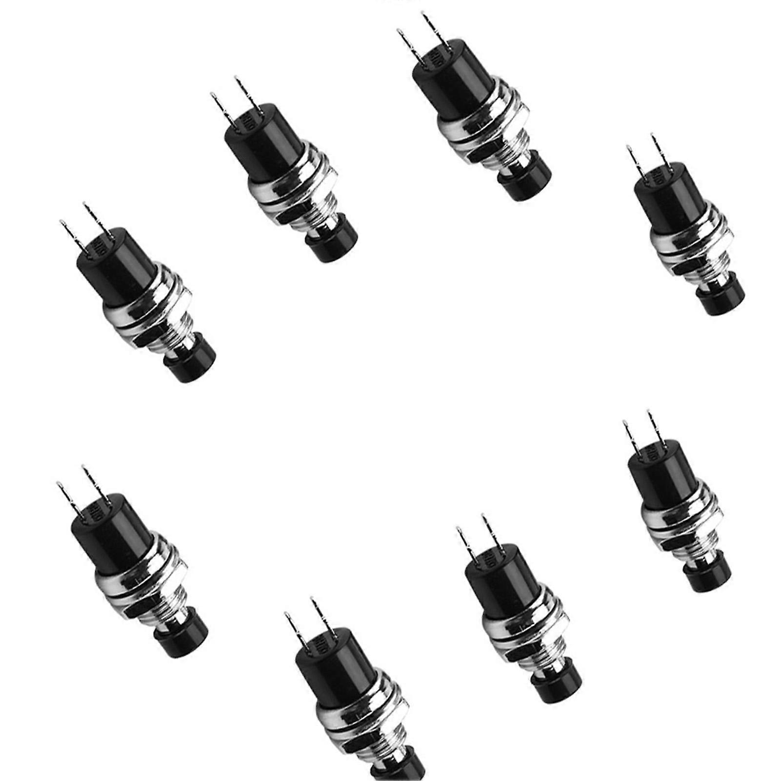10Pcs PBS-110 Round Mini Lockless Momentary Auto Reset Push Button Switch