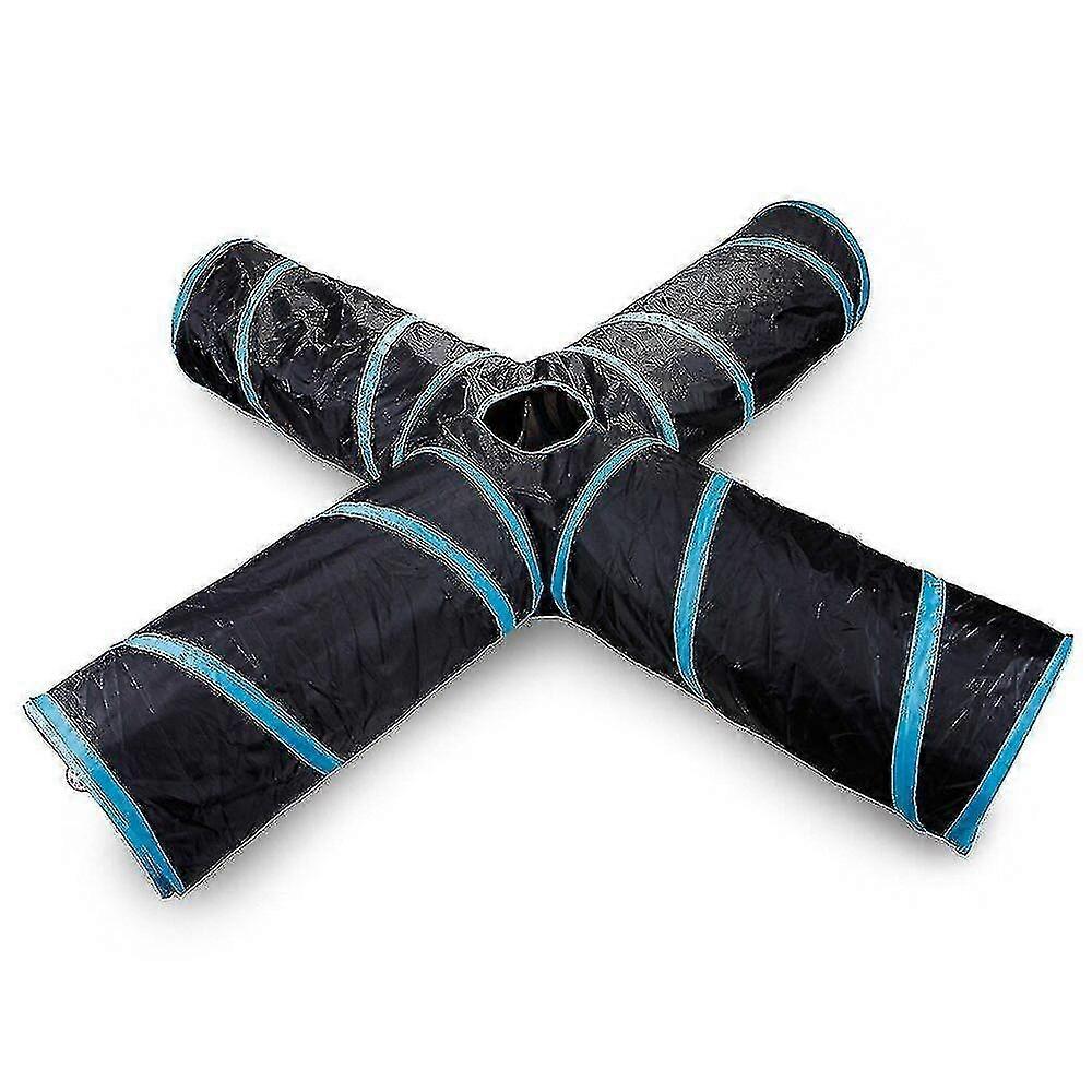 S-Curved Collapsible Pet Play Tunnel