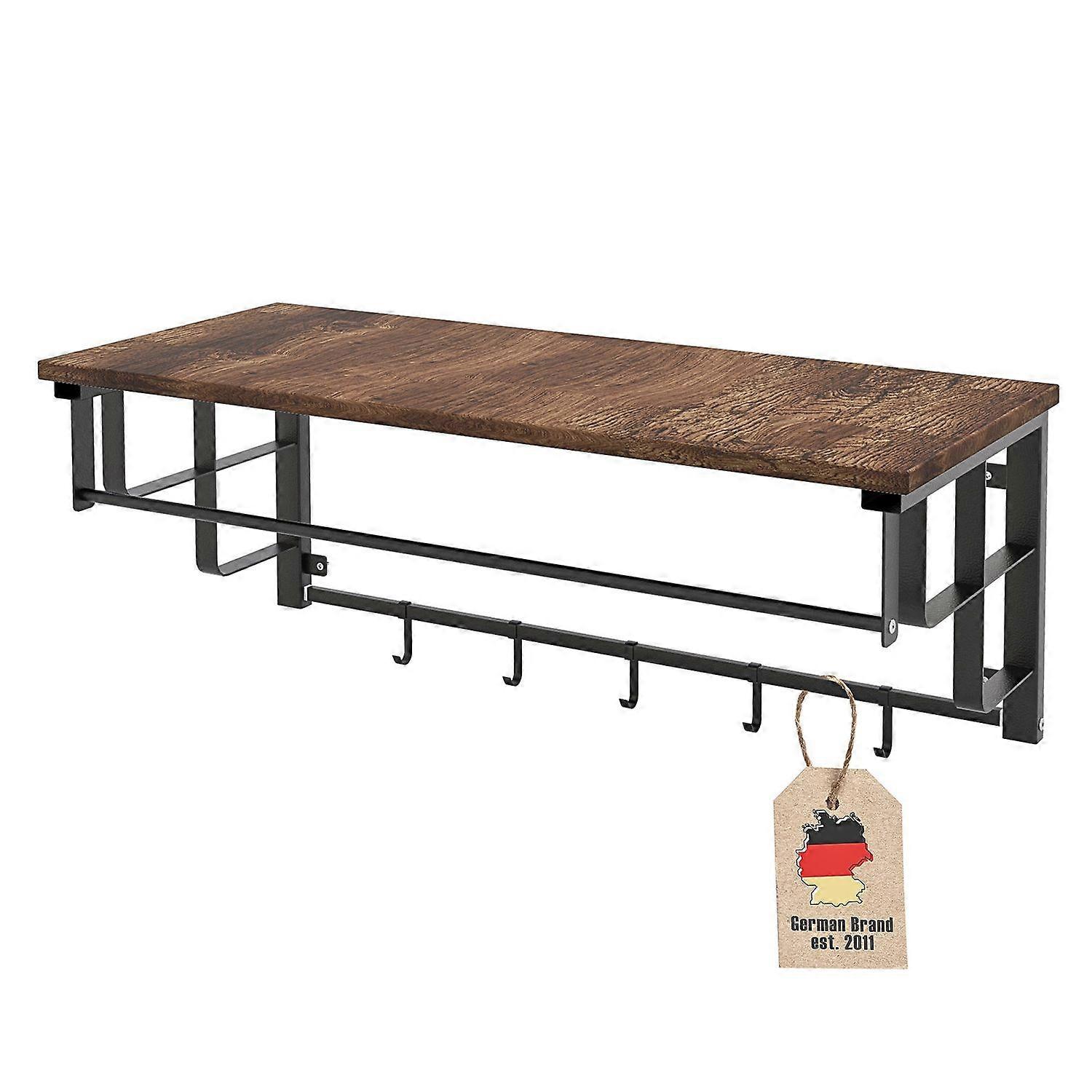 Wall Coat Rack Coat Hook Kitchen Shelf Hanging Shelf