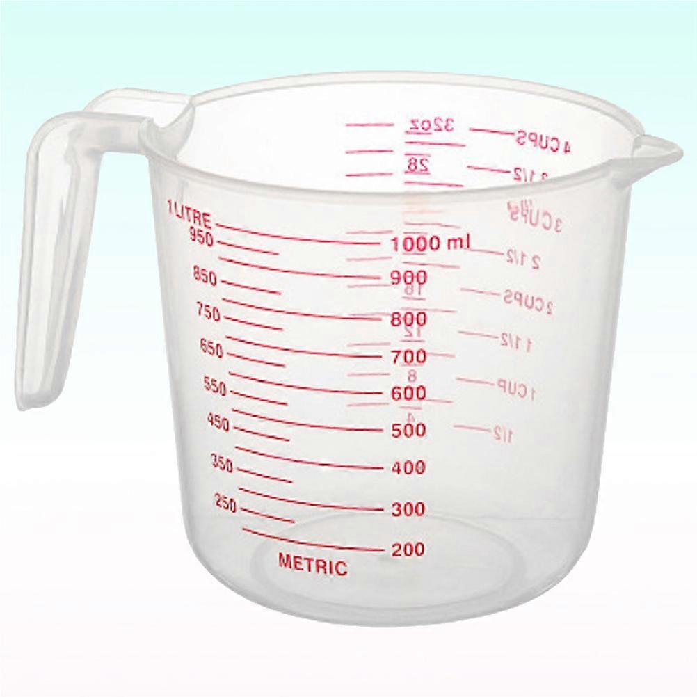 Measuring Beaker Tool for Kitchen Use 3Pcs Transparent Plastic Cups