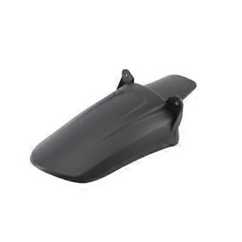 Motorcycle Rear Mudguard for Sur-Ron with Black Plastic Construction and Preformed Mounting Holes, Designed to Help Manage Road Debris Behind the