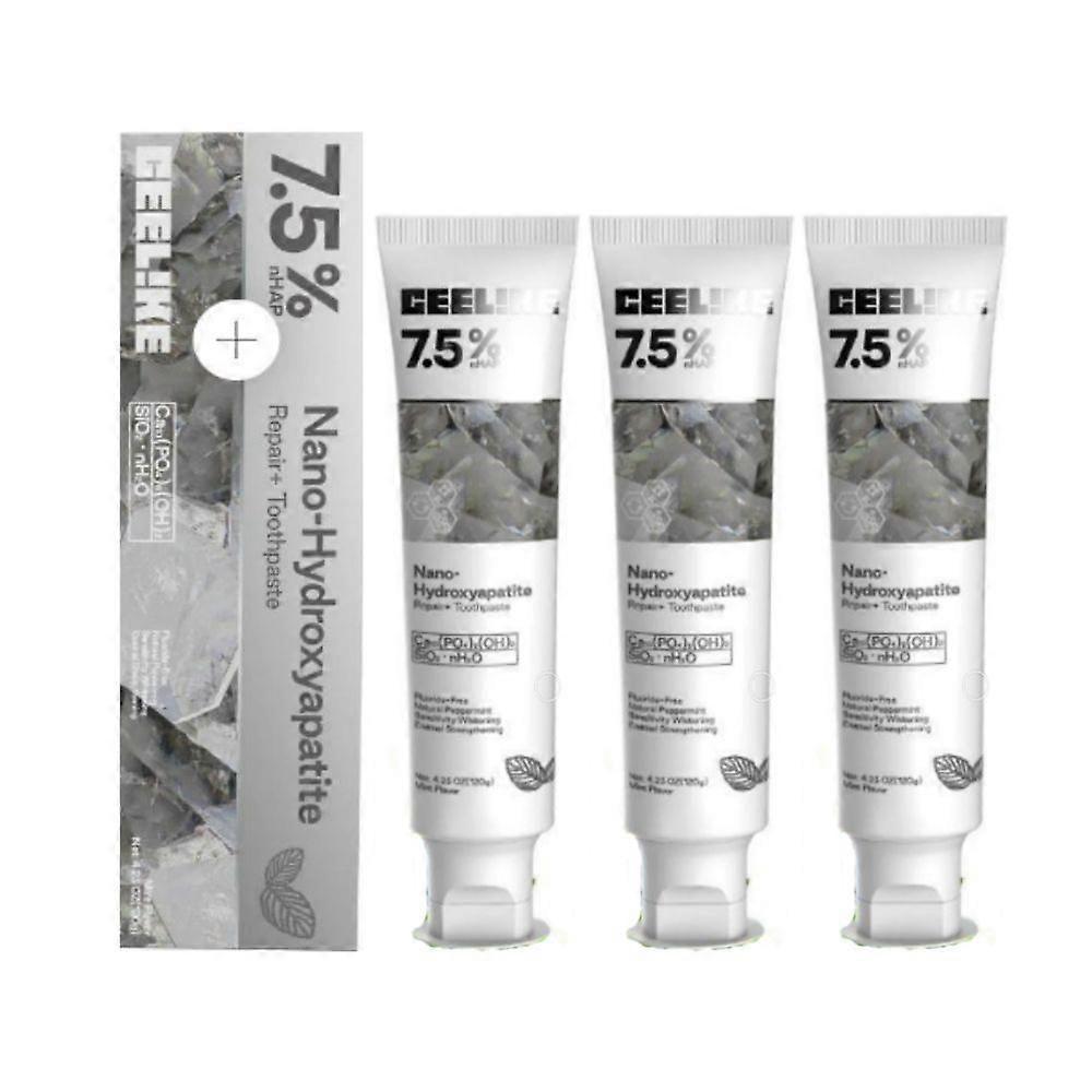 3X Hydroxyapatite Toothpaste Enamel Strengthening&Sensitivity.Whitening