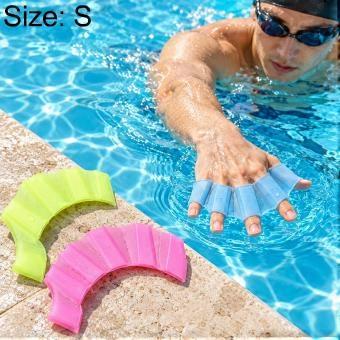 One Pair Finger Flexible Silicone Swimming Gloves