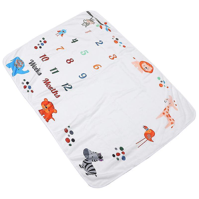 75X100cm Studio Backgrounds 1pc Plush Baby Photography Backdrop Blanket Baby Milestone Ph