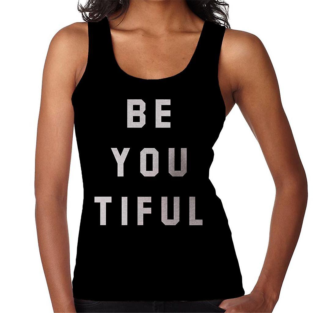 Buďte tiful biely text slogan ženy ' s vesta