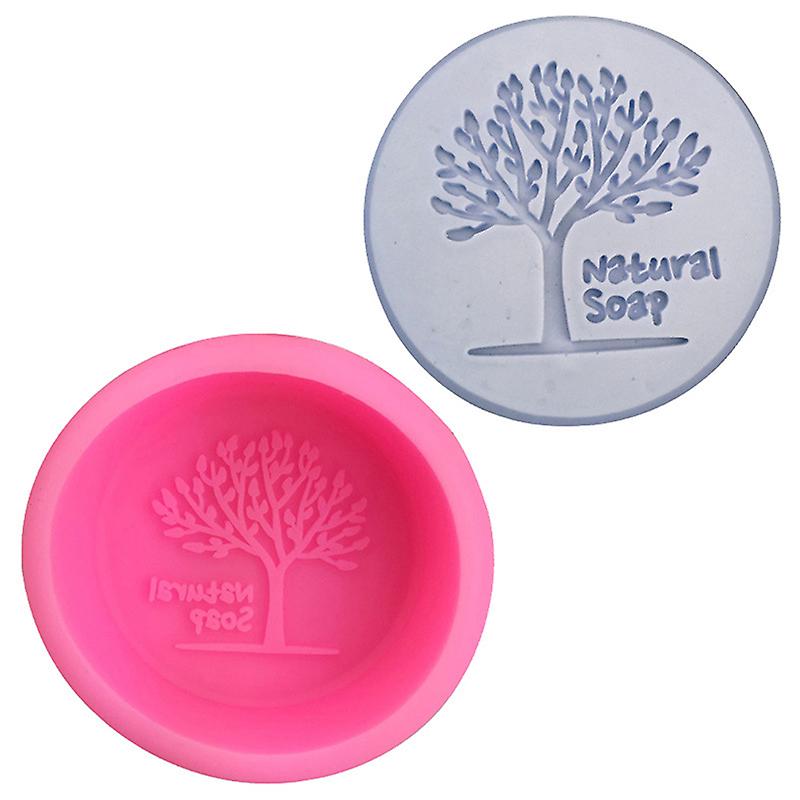 Natural Tree Handmade Silicone Mold Diy Round Soap Mold Soap Making Supplie Cake