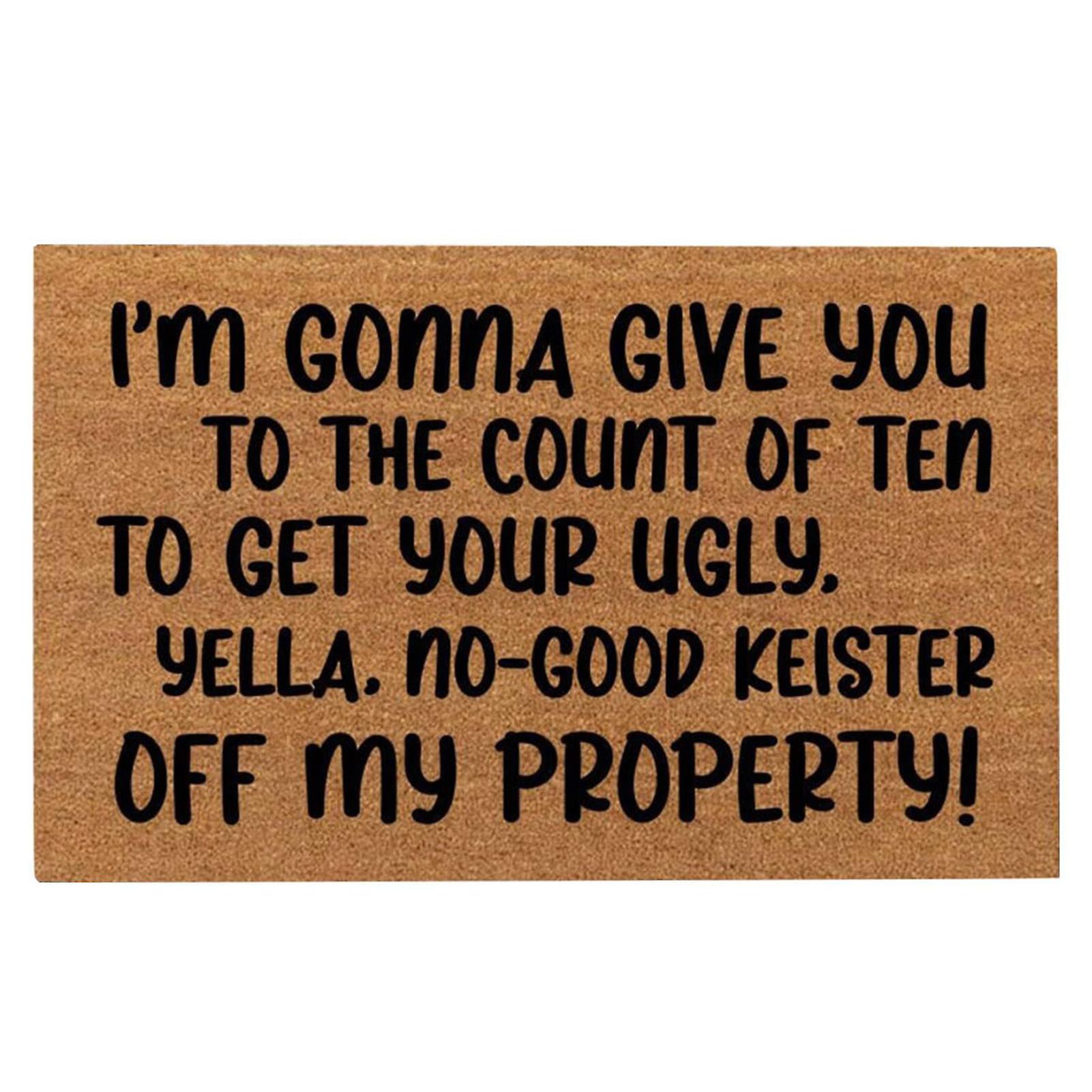 Classic Christmas Front Door Mats Perfect Size Pattern