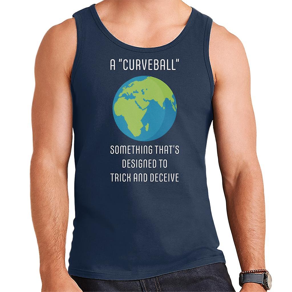 A Curveball Flat Earth Men's Vest