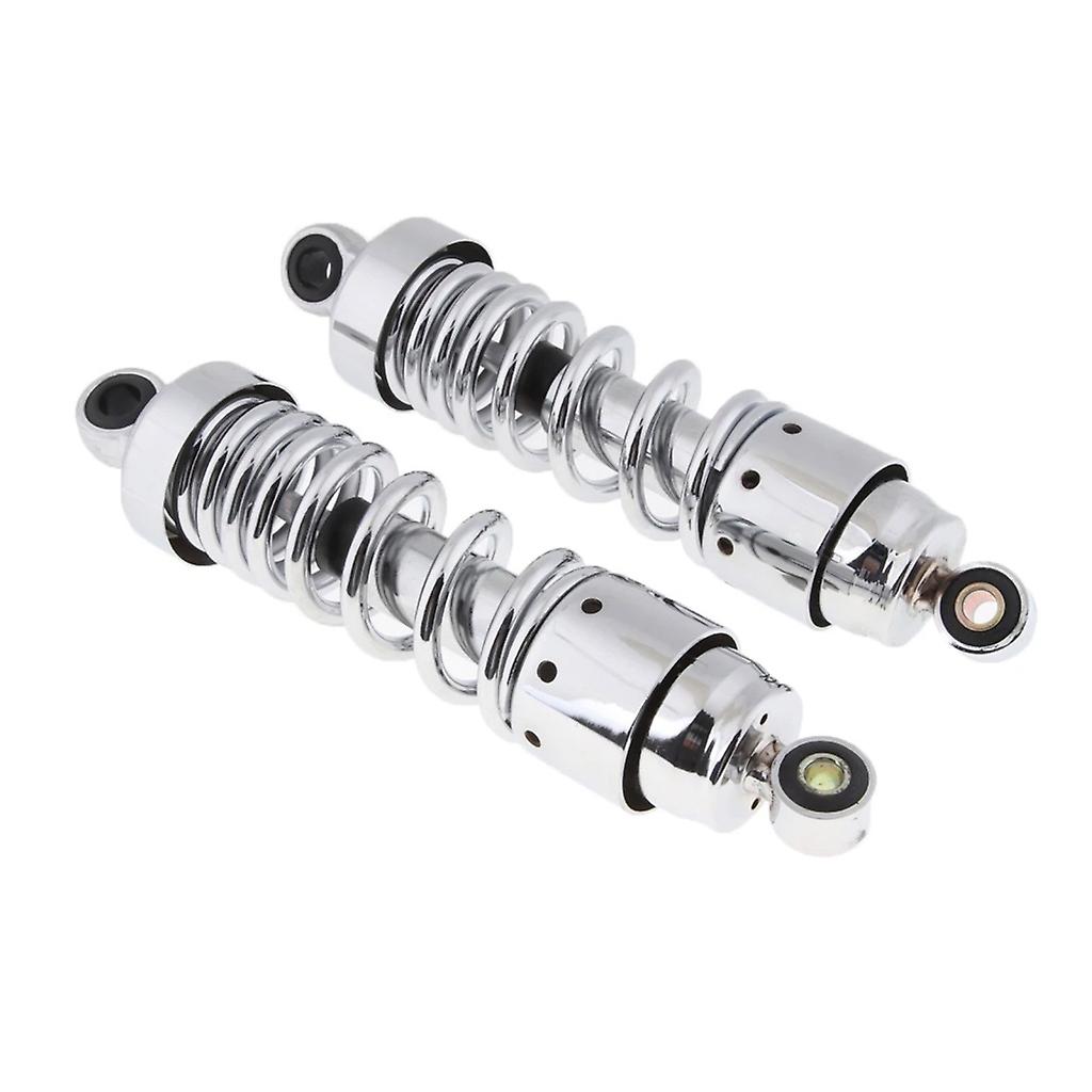 1 par de motocicletas amortecedor suspensão traseira redonda termina 27cm/10.63 polegadas