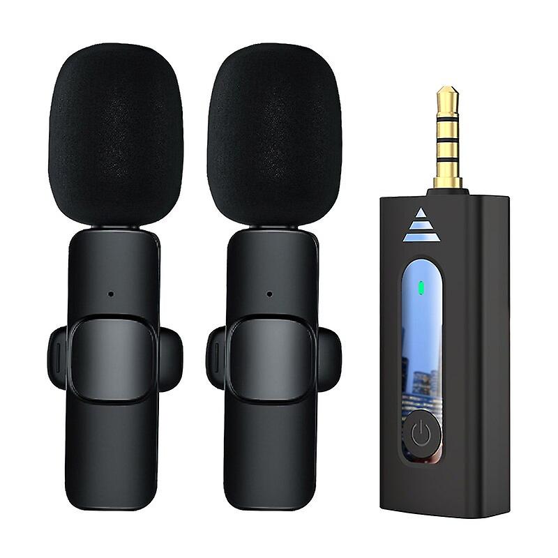 Wireless 3.5mm Lavalier Lapel Microphone Omnidirectional Condenser Mic For Camera Speaker Smartphone Recording Mic For Youtube