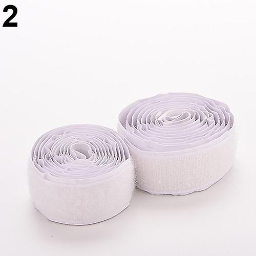 2Rolls/Set 3Ft Nylon Strap Hook Loop Self Adhesive Strong Sticky Fastener Tape