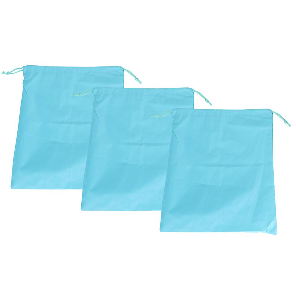 3Pcs LargeCapacity Waterproof DustProof Nylon Drawstring Bag for Clothes Shoes Storage